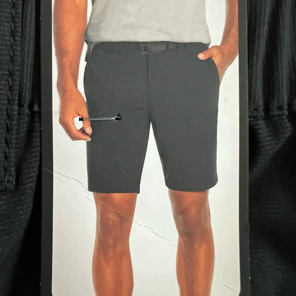 Banana‎ Republic Men’s Black Stretch Flat Front Shorts Sz. 40 NWT